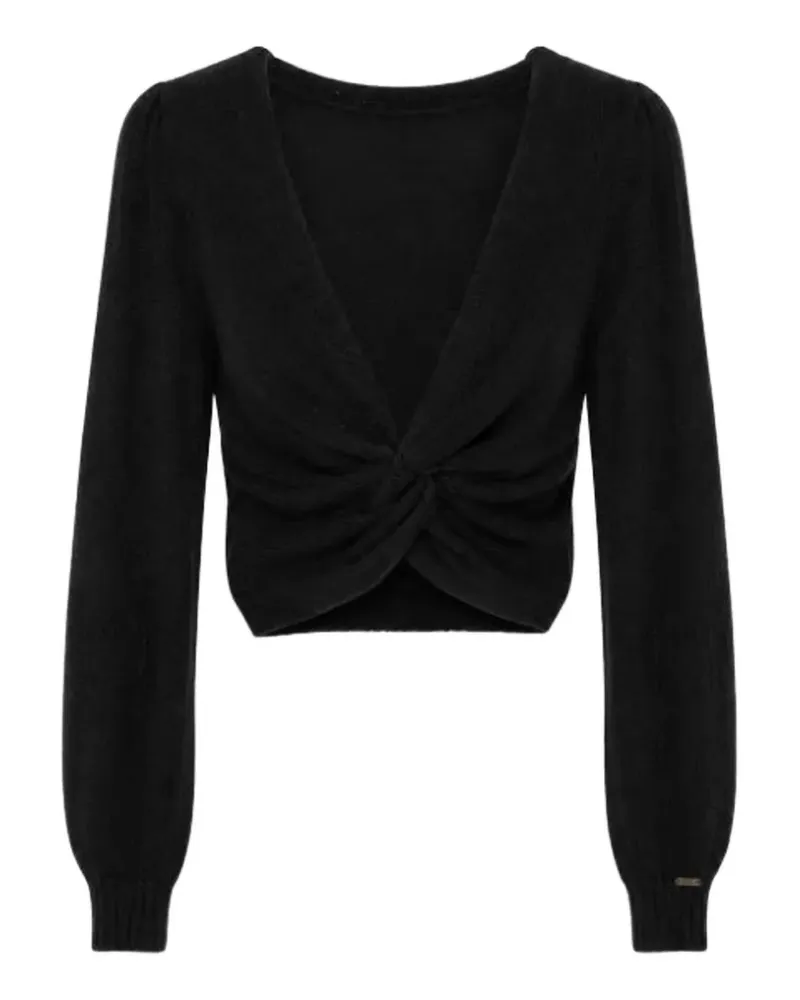 Twin-Set Cropped-Pullover mit Twist-Detail - Blau Blau