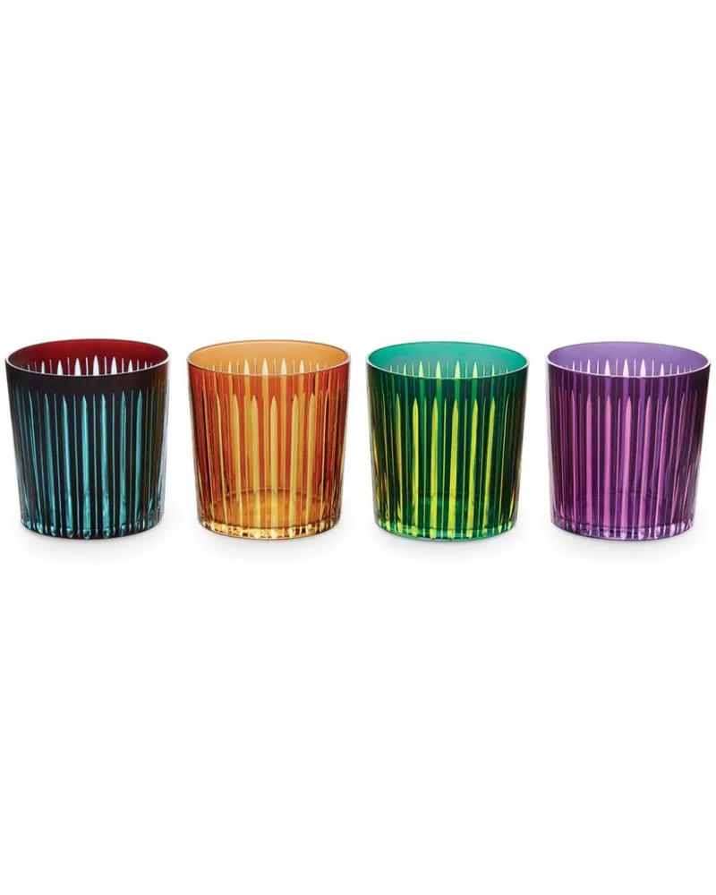 L’OBJET Prism Old Fashioned Gläser (4er-Set) - Violett Violett