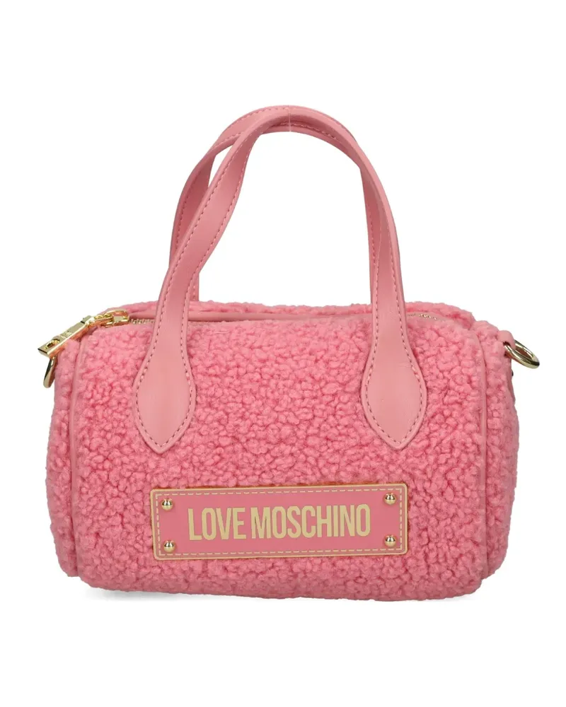 Moschino top-handle logo tote bag - Rosa Rosa