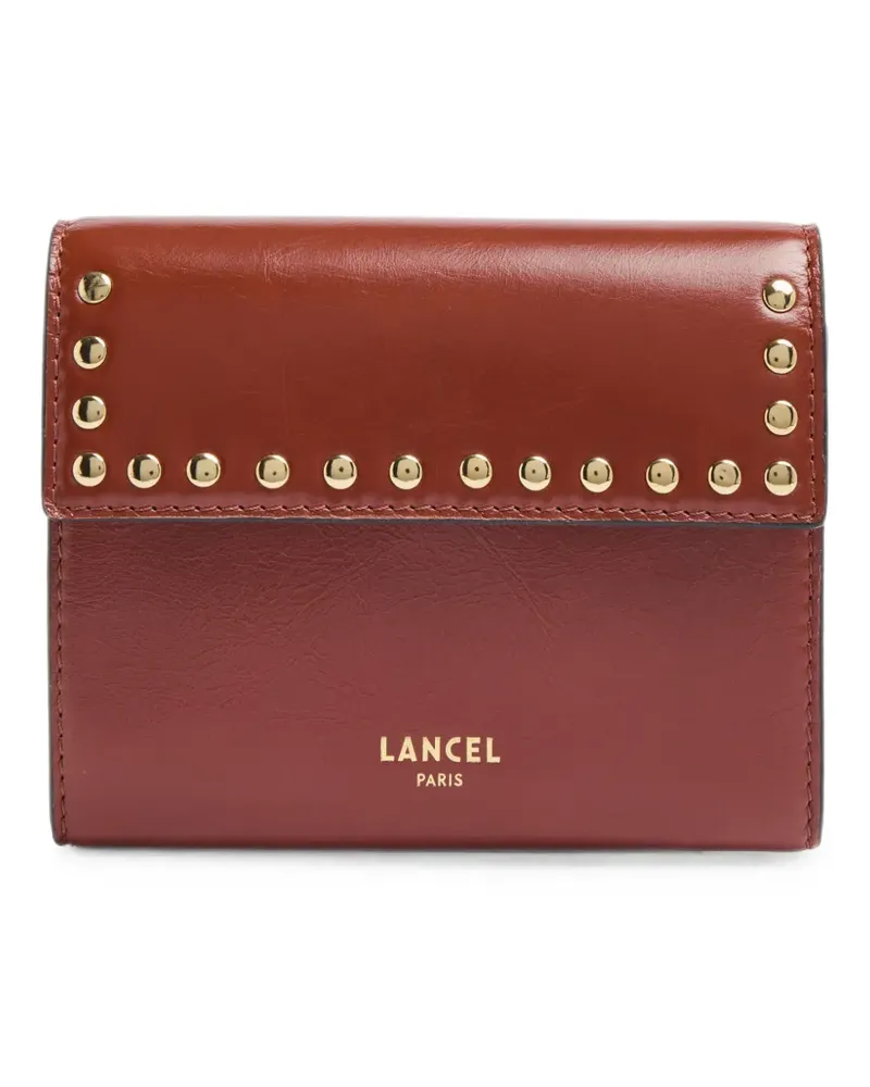 Lancel Studs leather wallet - Rot Rot