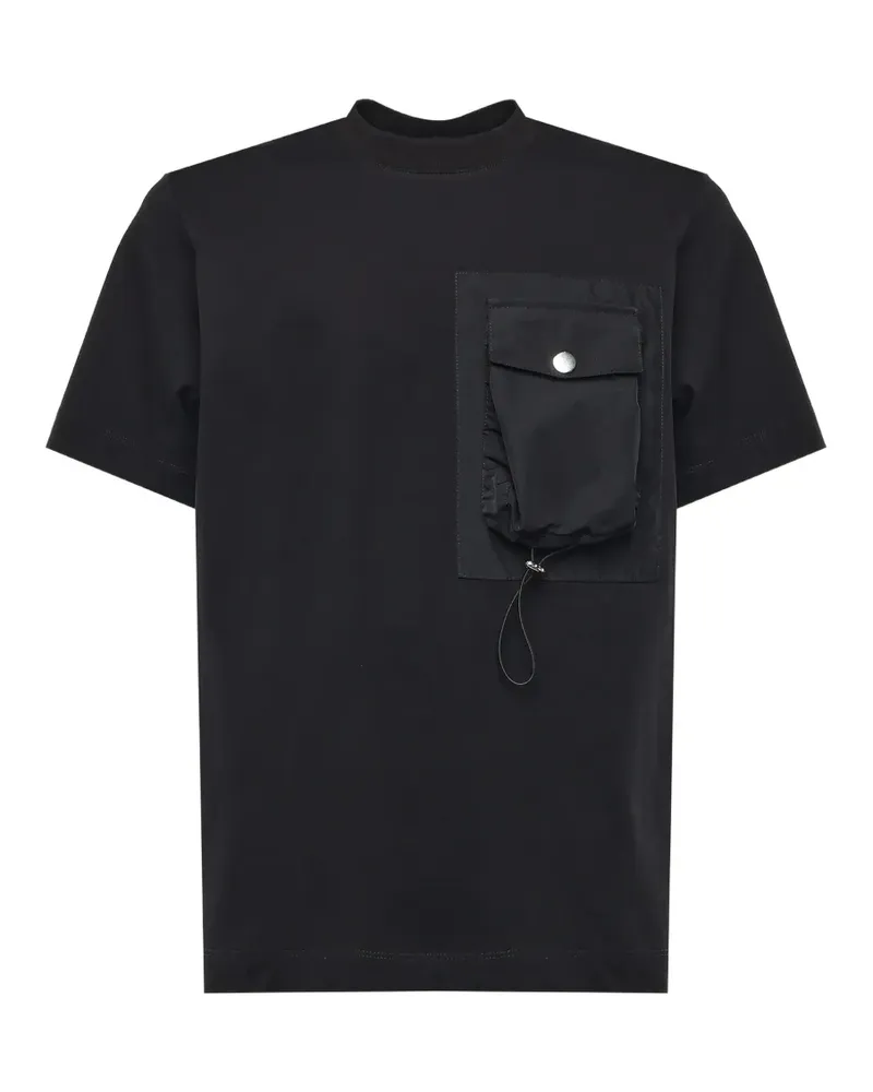 Giuliano Galiano T-Shirt mit Tasche - Schwarz Schwarz