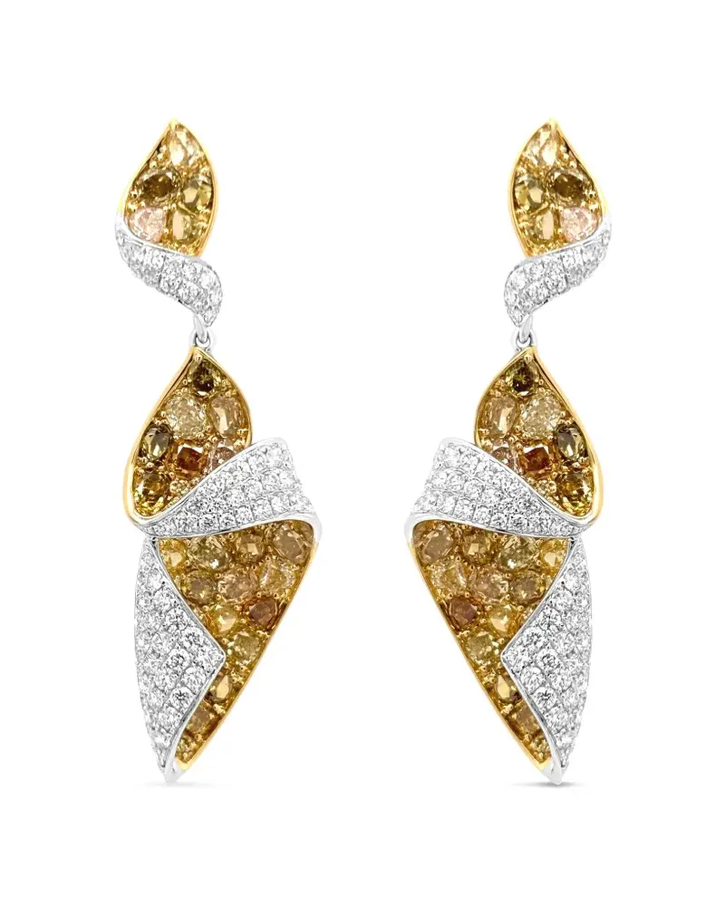 HYT Jewelry Rautenförmige Ohrringe - Gold Gold
