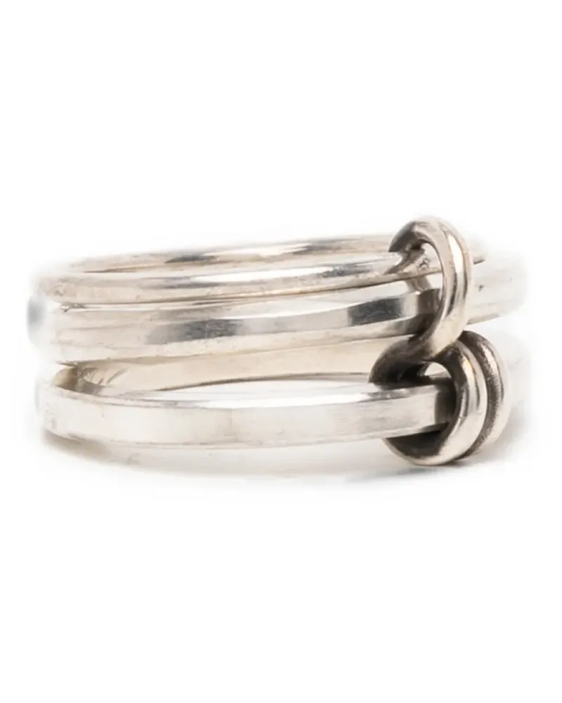 WERKSTATT:MÜNCHEN Connected Wing Infinity Ring - Silber Silber