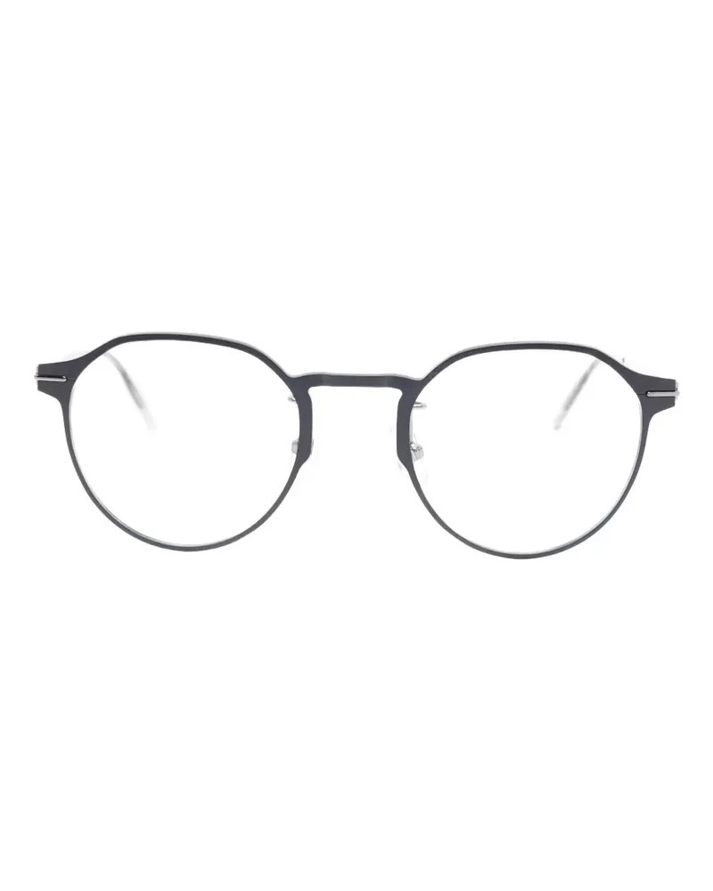 Montblanc Brille mit ovalem Gestell - Blau Blau