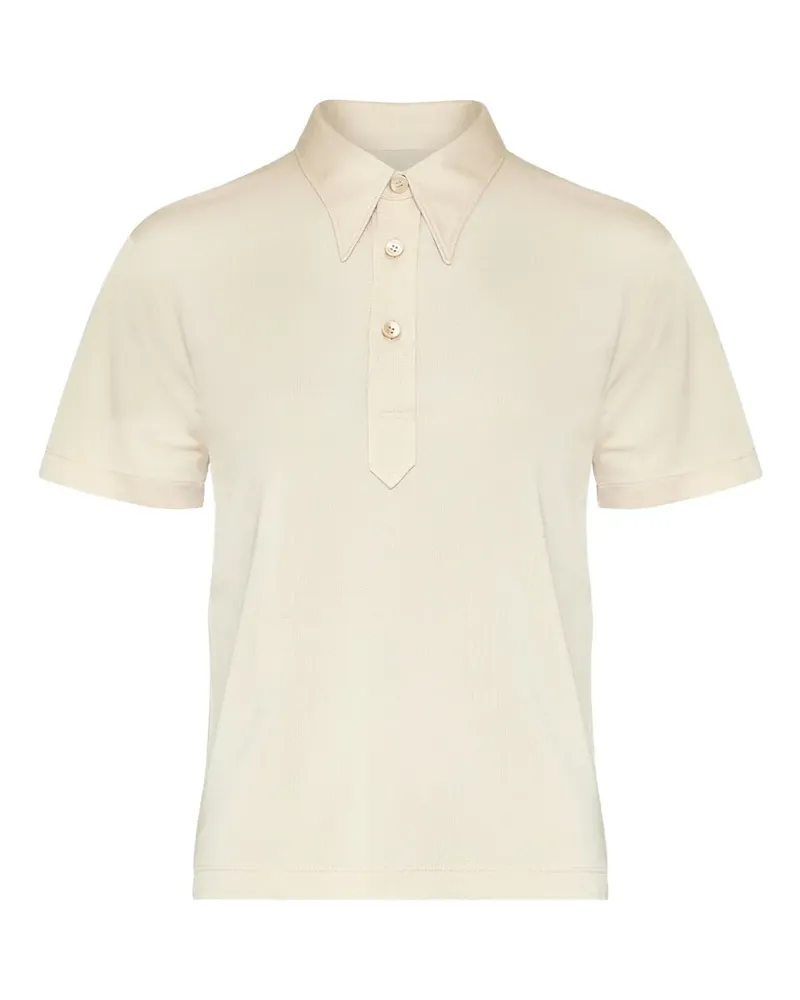 Maison Margiela Poloshirt aus Jersey - Weiß Weiß