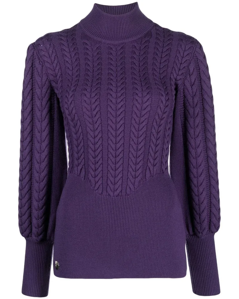 Philipp Plein Gestrickter Pullover - Violett Violett