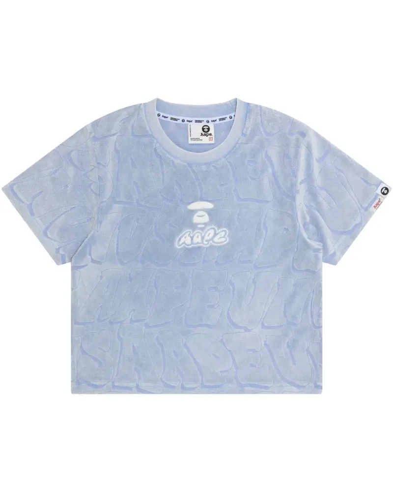 BAPE T-Shirt mit Logo-Verzierung - Blau Blau
