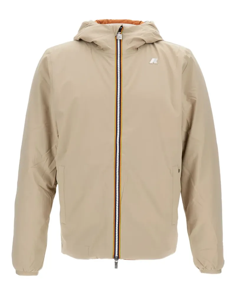 K-Way adjustable hooded reversible jacket - Nude Nude