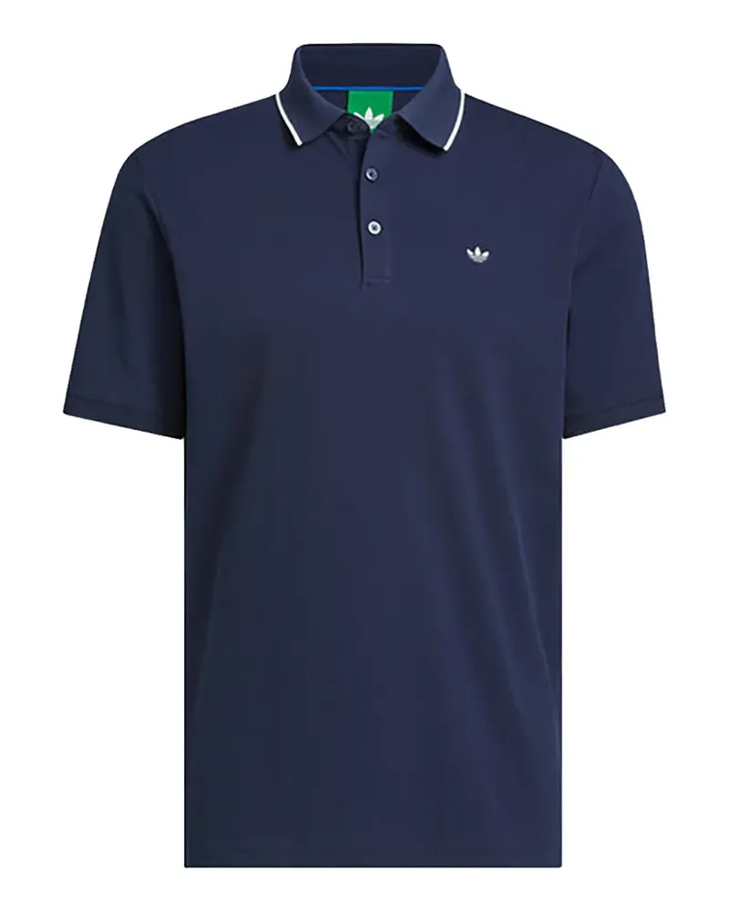 adidas Twistknit Trefoil polo shirt - Blau Blau