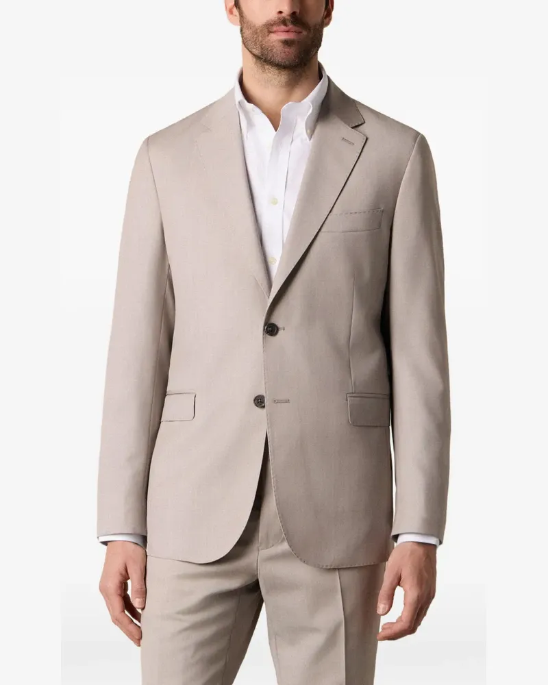 Brooks Brothers Einreihiges Twill-Sakko - Grau Grau