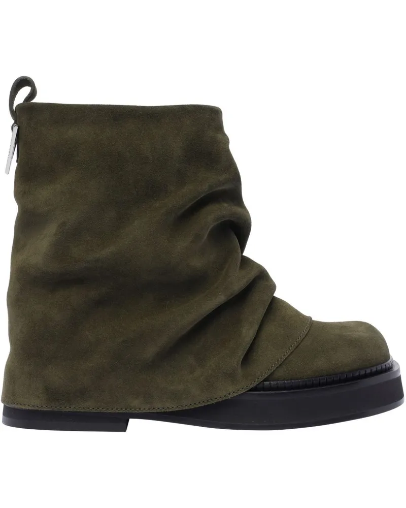 ATTICO Stiefel mit Logo-Schild - Grün Grün