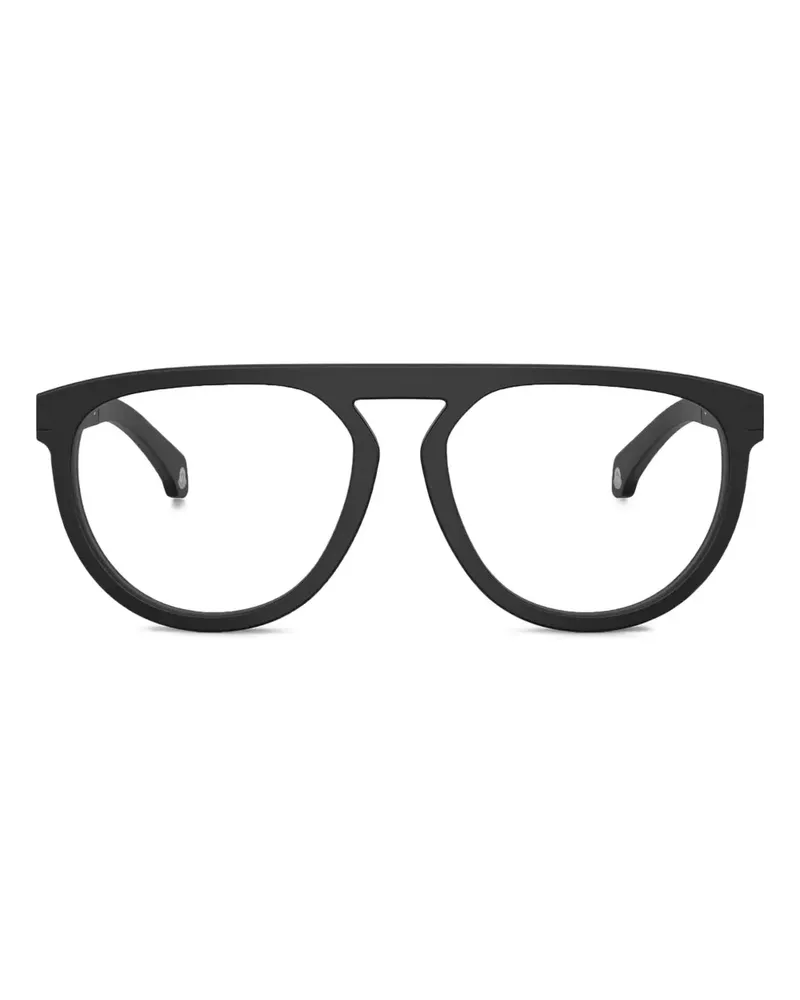 Moncler Brille mit rundem Gestell - Schwarz Schwarz