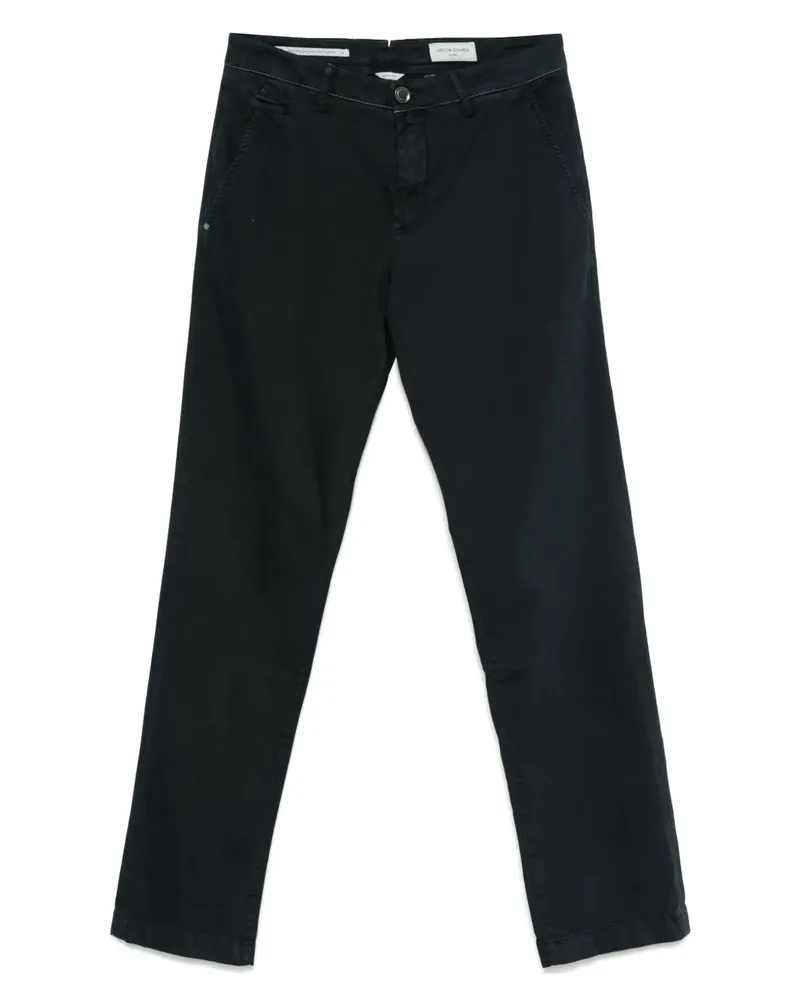 Jacob Cohën Chino mit Gürtelschlaufen - Blau Blau