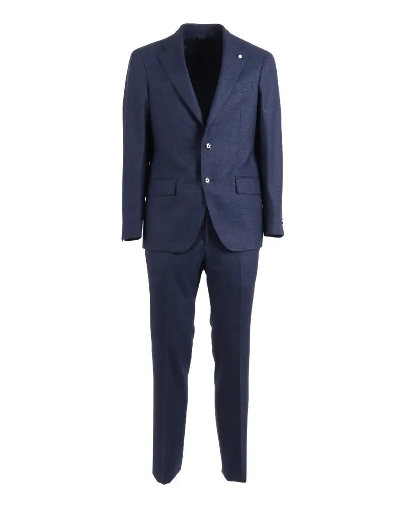 Luigi Bianchi Mantova single-breasted suit - Blau Blau