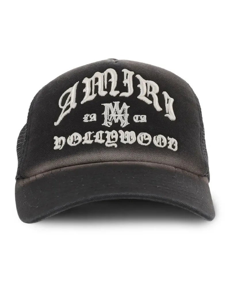 Amiri logo-embroidery baseball cap - Schwarz Schwarz