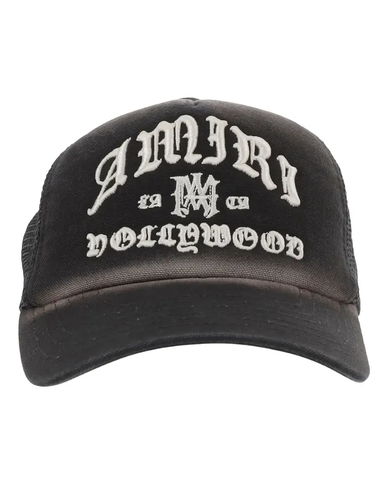 Amiri logo-embroidery baseball cap - Schwarz Schwarz