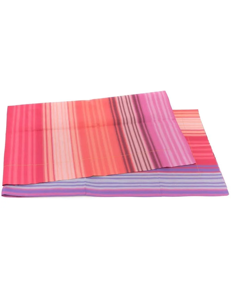 Missoni Home Gestreifter Bettbezug - Rot Rot