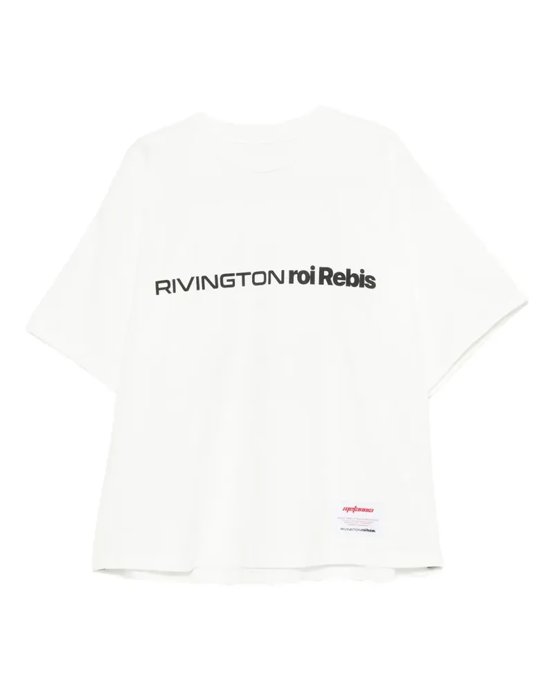 RRR123 T-Shirt mit Logo - Weiß Weiß