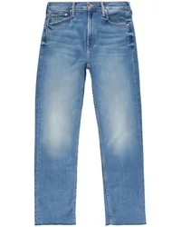 Mother The Mid Rise Rider Jeans Blau