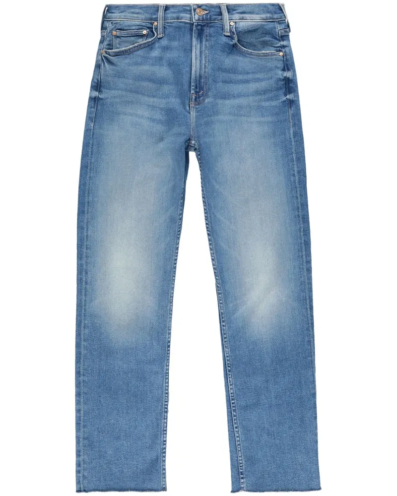 Mother The Mid Rise Rider Jeans - Blau Blau