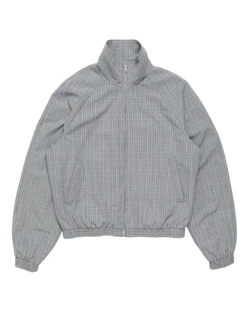 Acne Studios Karierte Jacke mit Reißverschluss - Grau Grau