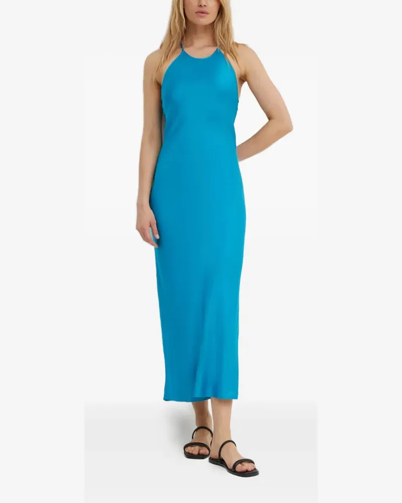 Samsøe & Samsøe Rückenfreies Midikleid - Blau Blau