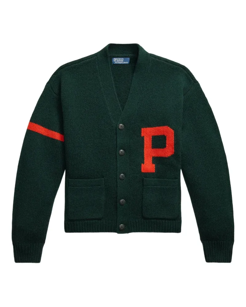 Ralph Lauren Cardigan mit aufgesetzter Tasche - Grün Grün