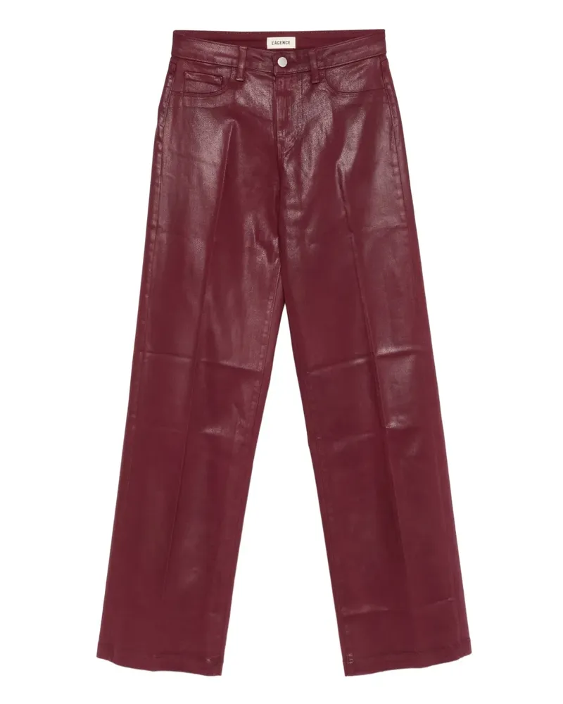 L'Agence Hose aus Baumwollgemisch - Rot Rot
