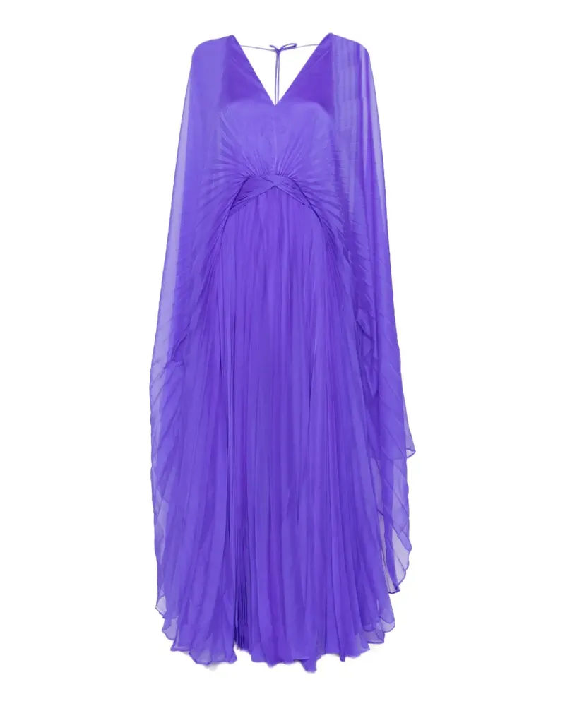 Acler Plisseekleid mit V-Ausschnitt - Violett Violett