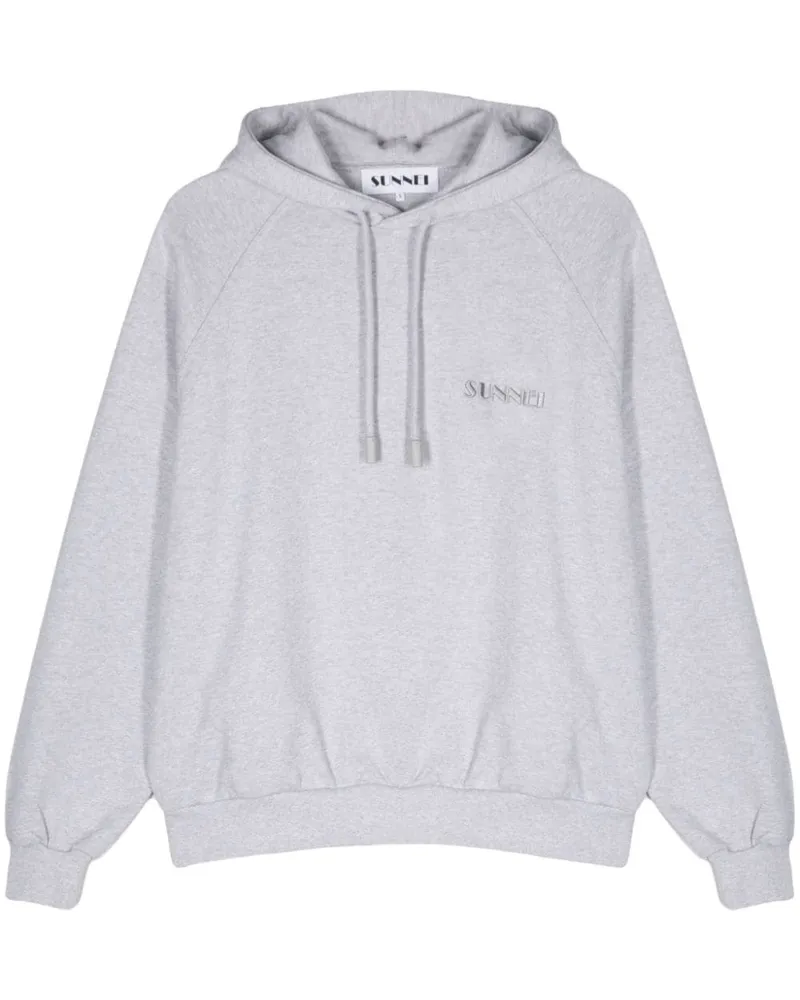 SUNNEI Hoodie mit Logo-Stickerei Grau