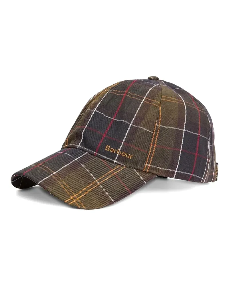 Barbour tartan baseball cap - Grün Grün
