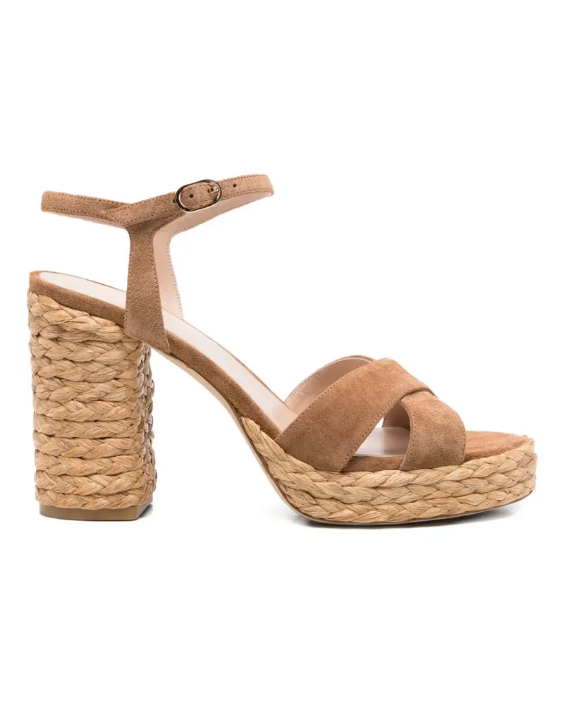 Stuart Weitzman suede sandals - Nude Nude