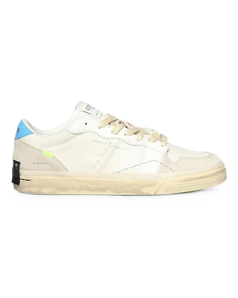 Crime Playoff panelled logo-print sneakers - Nude Nude
