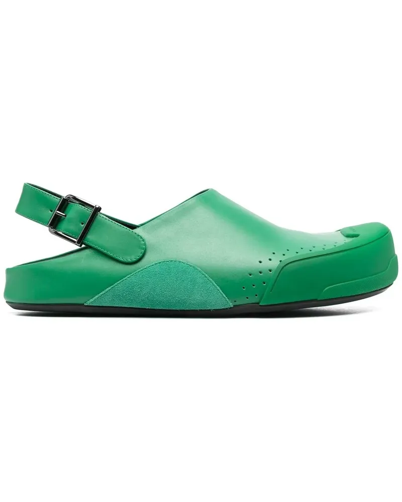 Marni Slingback-Sandalen mit runder Kappe - Grün Grün