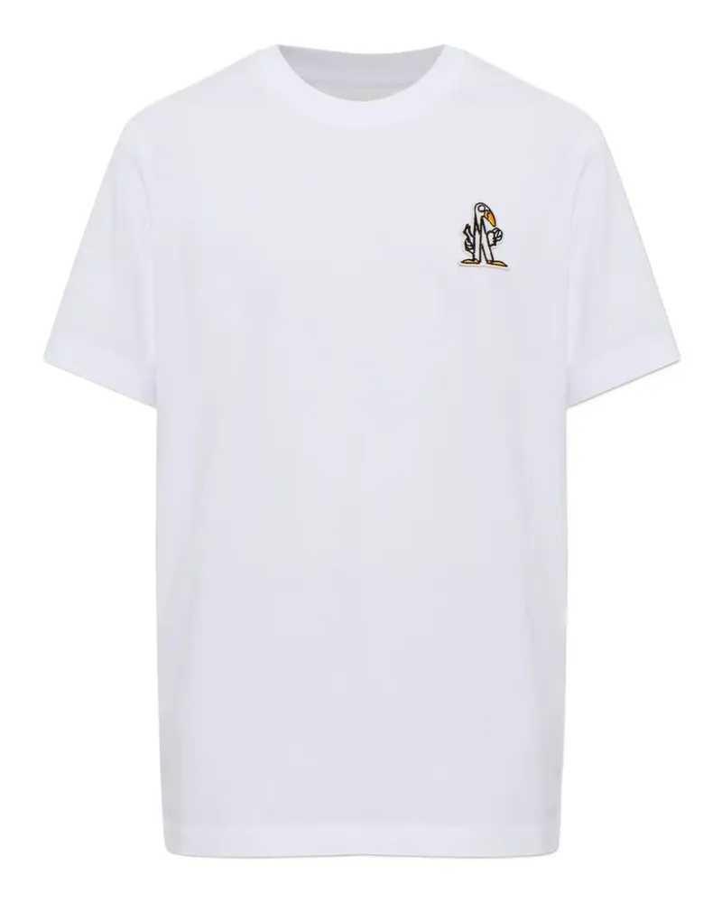 Moncler logo-patch T-shirt - Weiß Weiß