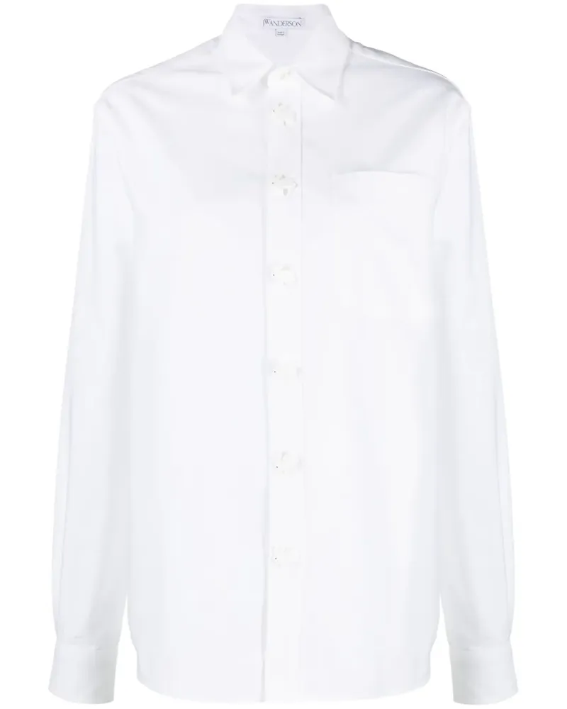 J.W.Anderson Hemd mit Hasenknöpfen - Weiß Weiß
