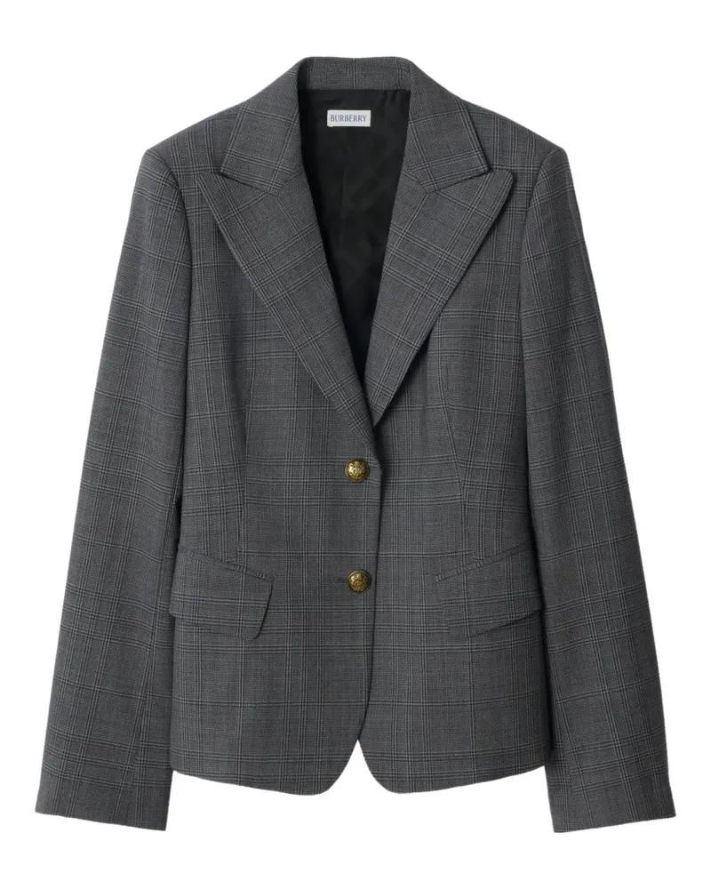 Burberry Karierter Blazer - Grau Grau