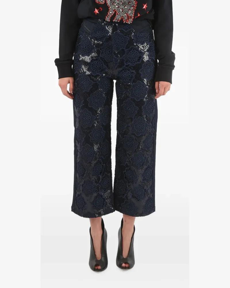 Diesel Jeans mit Spitze-Overlay und Pailletten - Blau Blau