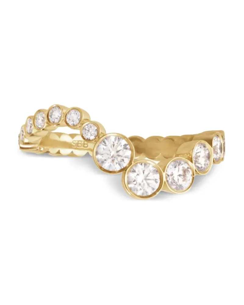 Sophie Bille Brahe 18kt Ensemble Ocean Gelbgoldring mit Diamant Gold
