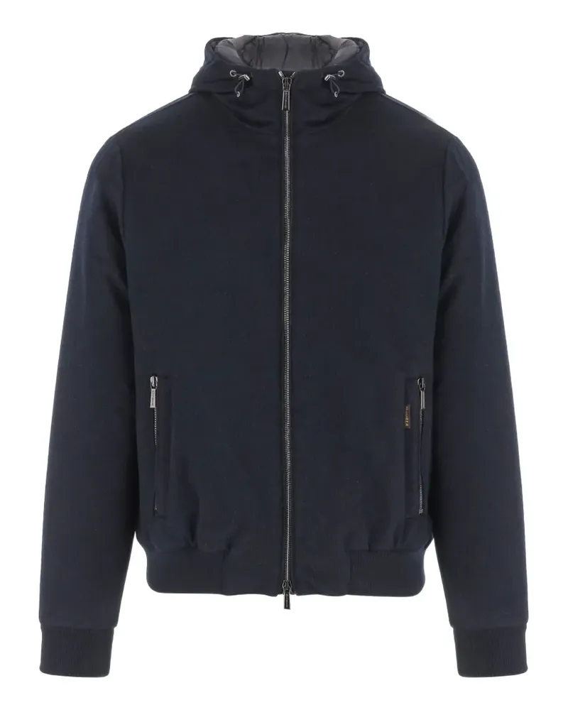 MOORER hooded zip-up jacket - Schwarz Schwarz