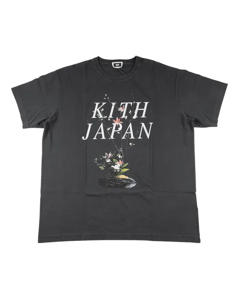 KITH floral-print T-shirt - Schwarz Schwarz