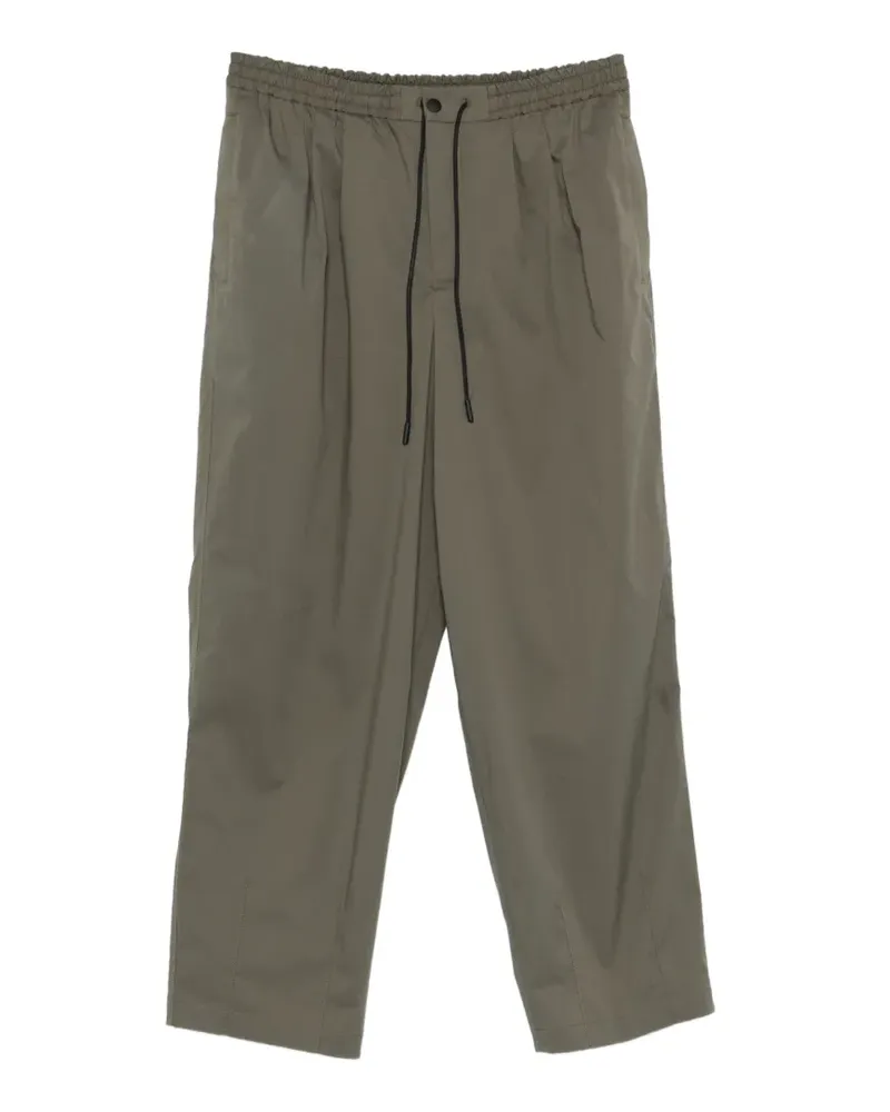 PT TORINO drawstring-fastening wide-leg trousers - Grün Grün