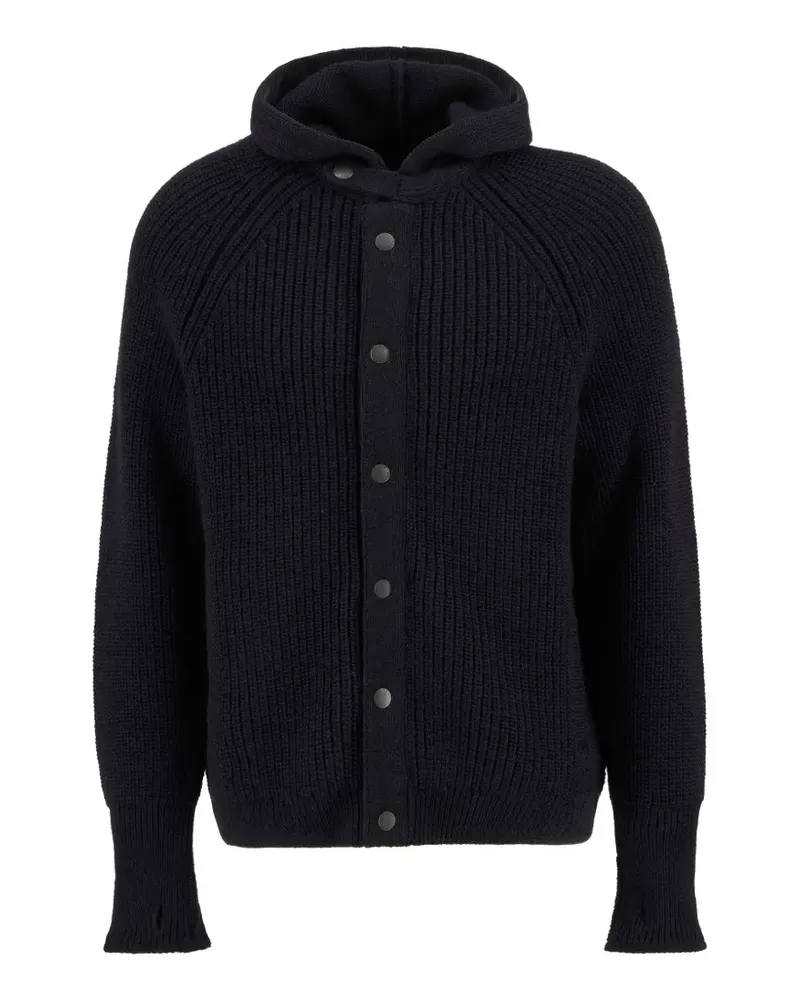 Barbour hooded buttoned cardigan - Schwarz Schwarz