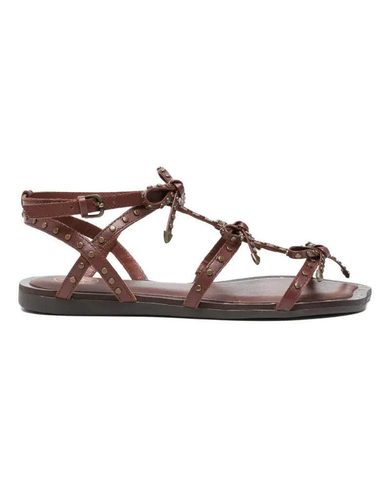 ash Gladius studded bow-detail sandals - Braun Braun