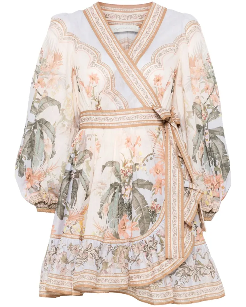 Zimmermann Wylie Minikleid - Nude Nude