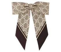 Haargummi mit GG-Jacquardmuster - Braun