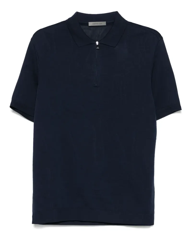 Corneliani Poloshirt aus Jersey - Blau Blau