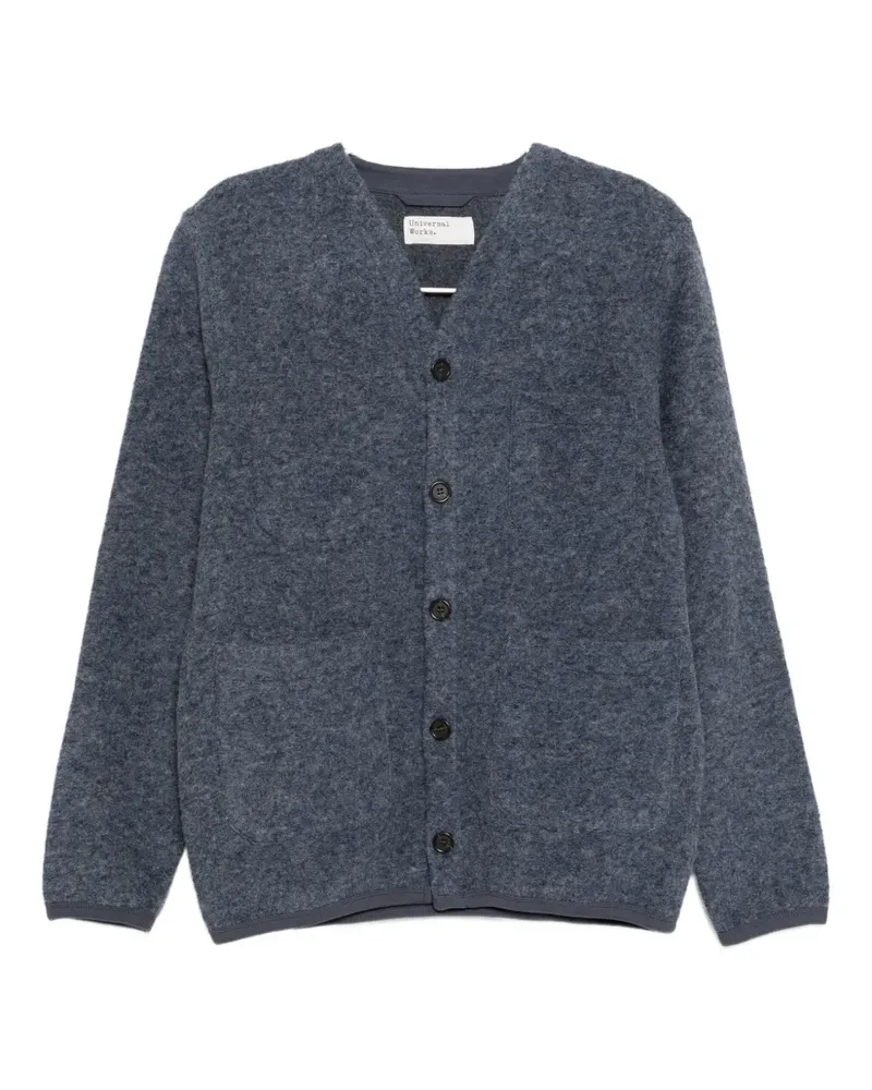 Universal Works Cardigan mit V-Ausschnitt - Blau Blau
