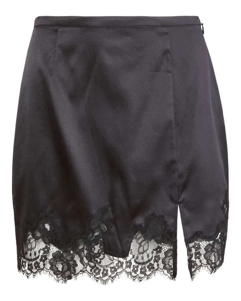 Fleur Du Mal Juliet lace slip mini skirt - Schwarz Schwarz
