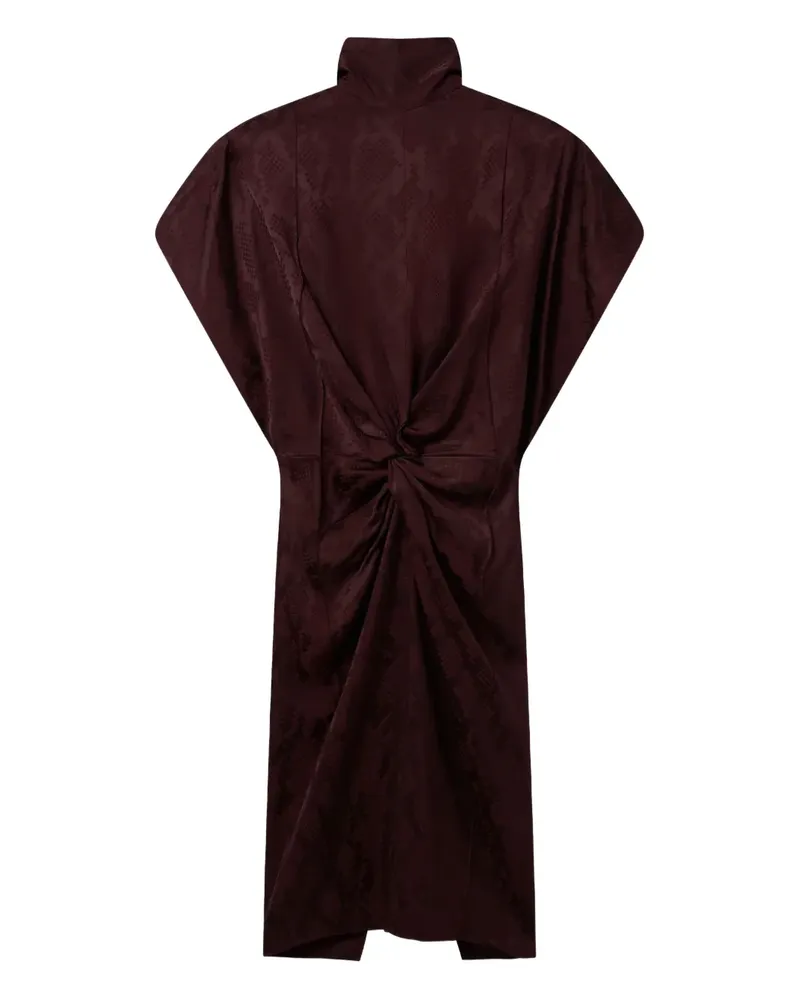 Stella McCartney Midikleid mit Schlangen-Print - Rot Rot